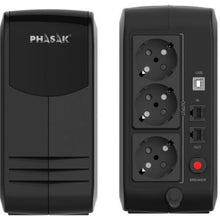 -2-SAI Línea Interactiva Phasak Smart Lite 950VA/ 950VA-570W/ 3 Salidas/ Formato Torre-2