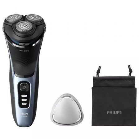--Afeitadora Philips Shaver Series 3000 S3243/12/ con Batería / 2 Accesorios-