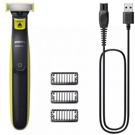 --Cortabarbas Philips Oneblade QP2724/10/ con Batería/ 3 Accesorios-