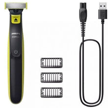 --Cortabarbas Philips Oneblade QP2724/10/ con Batería/ 3 Accesorios-