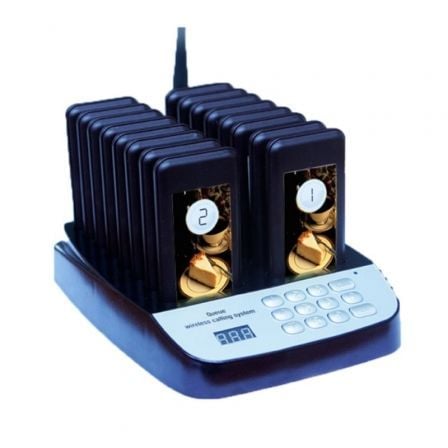 --Kit Avisador de Clientes Premier Efficent-Customer/ 16 Receptores / Base de Carga-