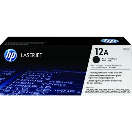 --Tóner Original HP nº12A/ Negro-