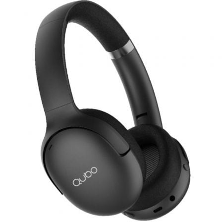 --Auriculares Inalámbricos Qubo HD-400/ con Micrófono/ Bluetooth/ Negros-
