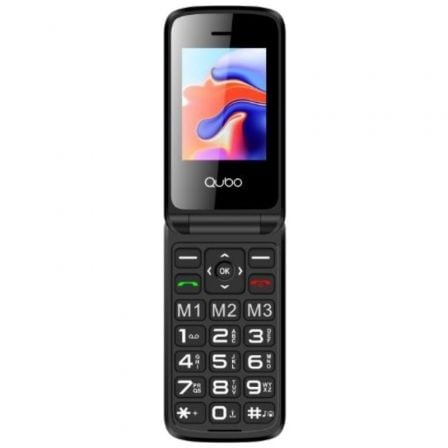 --Teléfono Móvil Qubo X-247 4G para Personas Mayores/ Negro-