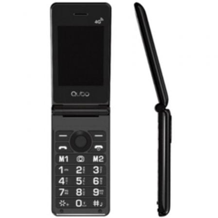 --Teléfono Móvil Qubo X-28 4G para Personas Mayores/ Negro-
