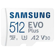 -1-Tarjeta de Memoria Samsung EVO Plus 2023 512GB microSD XC con Adaptador/ Clase 10/ 160MBs-1