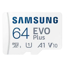 -1-Tarjeta de Memoria Samsung EVO Plus 2023 64GB microSD XC con Adaptador/ Clase 10/ 160MBs-1