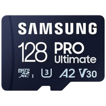 --Tarjeta de Memoria Samsung Pro Ultimate 128GB microSD XC con Adaptador/ Clase 10/ 200MBs-