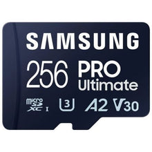 --Tarjeta de Memoria Samsung Pro Ultimate 256GB microSD XC con Adaptador/ Clase 10/ 200MBs-