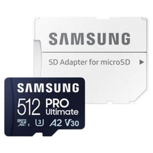 -1-Tarjeta de Memoria Samsung Pro Ultimate 512GB microSD XC con Adaptador/ Clase 10/ 200MBs-1