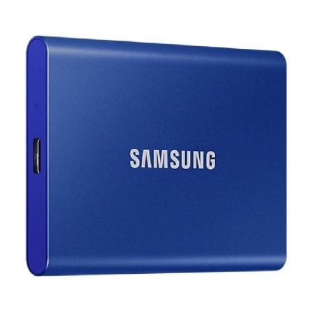 --Disco Externo SSD Samsung Portable T7 1TB/ USB 3.2/ Azul-