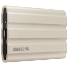 --Disco Externo SSD Samsung Portable T7 Shield 1TB/ USB 3.2/ Beige-