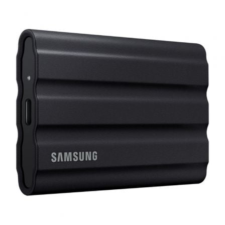 --Disco Externo SSD Samsung Portable T7 Shield 1TB/ USB 3.2/ Negro-