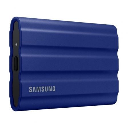 --Disco Externo SSD Samsung Portable T7 Shield 1TB/ USB 3.2/ Azul-