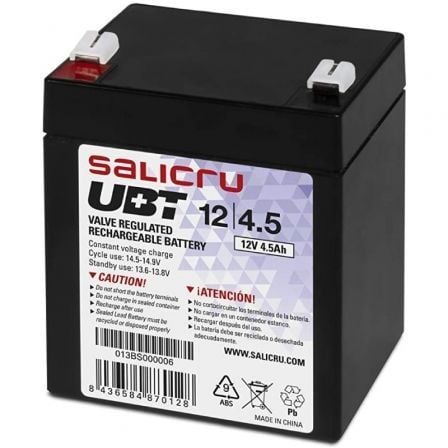 --Batería Salicru UBT 12/4,5 compatible con SAI Salicru según especificaciones-