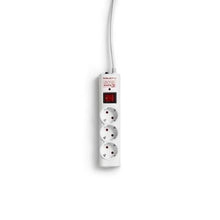 -1-Regleta con interruptor Salicru SPS SAFE 3/ 3 Tomas de corriente/ Cable 1.5m/ Blanca-1
