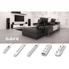 -2-Regleta con interruptor Salicru SPS SAFE 3/ 3 Tomas de corriente/ Cable 1.5m/ Blanca-2