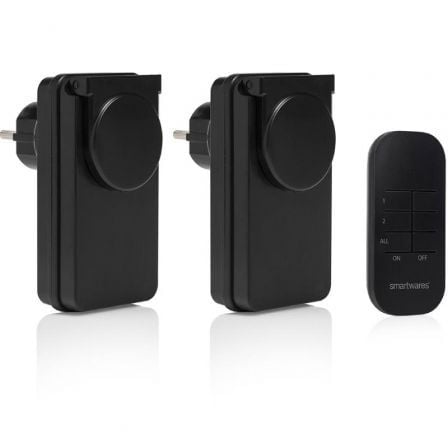 --Set de Interruptores para Exterior Smartwares SH4-99654/ Negros-