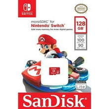 -1-Tarjeta de Memoria SanDisk Nintendo Switch 128GB microSD XC UHS-I/ Clase 10/ 100MBs-1