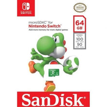 -1-Tarjeta de Memoria SanDisk Nintendo Switch 64GB microSD XC UHS-I/ Clase 10/ 100MBs-1