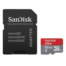 -1-Tarjeta de Memoria SanDisk Ultra 32GB microSD HC UHS-I con Adaptador/ Clase 10/ 120MBs-1