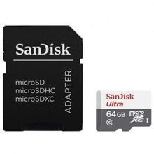 -1-Tarjeta de Memoria SanDisk Ultra 64GB microSD XC con Adaptador/ Clase 10/ 100MB/s-1