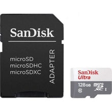 -2-Tarjeta de Memoria SanDisk Ultra 128GB microSD XC con Adaptador/ Clase 10/ 80MB/s-2