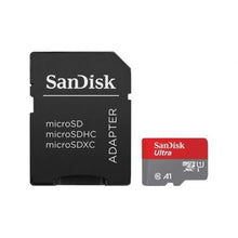--Tarjeta de Memoria SanDisk Ultra 64GB microSD XC con Adaptador/ Clase 10/ 140MBs-