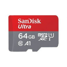 -1-Tarjeta de Memoria SanDisk Ultra 64GB microSD XC con Adaptador/ Clase 10/ 140MBs-1