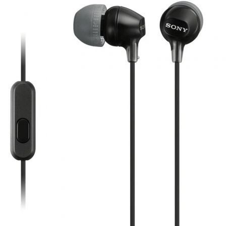 --Auriculares Intrauditivos Sony MDR-EX15AP/ con Micrófono/ Jack 3.5/ Negros-