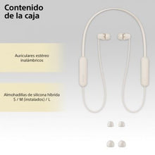 -4-Auriculares Inalámbricos Intrauditivos Sony WI-C100/ con Micrófono/ Bluetooth/ Beige-4