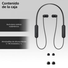 -4-Auriculares Inalámbricos Intrauditivos Sony WI-C100/ con Micrófono/ Bluetooth/ Negros-4