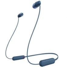 --Auriculares Inalámbricos Intrauditivos Sony WI-C100/ con Micrófono/ Bluetooth/ Azules-