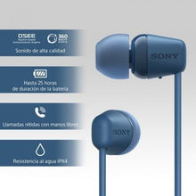 -3-Auriculares Inalámbricos Intrauditivos Sony WI-C100/ con Micrófono/ Bluetooth/ Azules-3