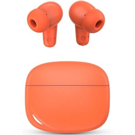 --Auriculares Bluetooth SPC Boost Buds con estuche de carga/ Autonomía 7.5h/ Rojos-