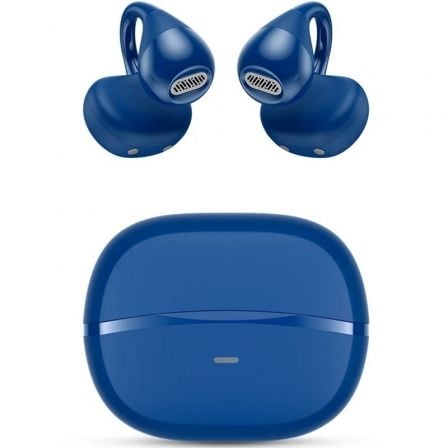 --Auriculares Bluetooth SPC Boost Clip con estuche de carga/ Autonomía 6h/ Azules-