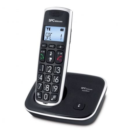 --Teléfono Inalámbrico SPC Telecom 7608/ Negro-