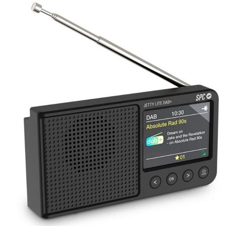 --Radio Portátil SPC Jetty Lite Dab+/ Negra-