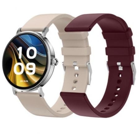 --Smartwatch SPC Smartee Duo Velvet 9656B/ Notificaciones/ Frecuencia Cardíaca/ Blanco-