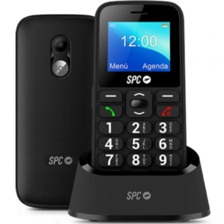 --Teléfono Móvil SPC Fortune 2 4G para Personas Mayores/ Negro-