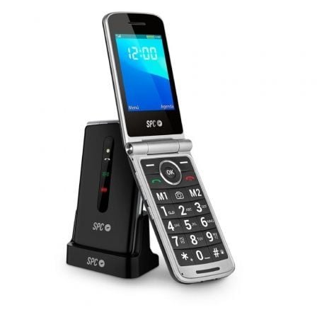 --Teléfono Móvil SPC Prince 4G para Personas Mayores/ Negro-