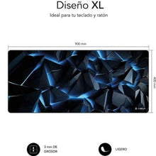 -1-Alfombrilla Subblim Blue Obsidian XL/ 900 x 400 x 3 mm-1