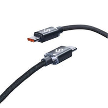 --Cable USB 2.0 Tipo-C Subblim Optimus/ USB Tipo-C Macho - USB Tipo-C Macho/ Hasta 60W/ 480Mbps/ 1m/ Negro-