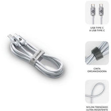 -1-Cable USB 2.0 Tipo-C Subblim Optimus/ USB Tipo-C Macho - USB Tipo-C Macho/ Hasta 60W/ 480Mbps/ 2m/ Blanco-1