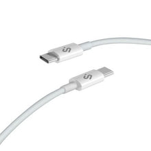 --Cable USB 2.0 Tipo-C Subblim Cable Plus/ USB Tipo-C Macho - USB Tipo-C Macho/ Hasta 100W/ 480Mbps/ 2m/ Blanco-