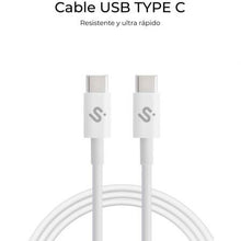 -2-Cable USB 2.0 Tipo-C Subblim Cable Plus/ USB Tipo-C Macho - USB Tipo-C Macho/ Hasta 100W/ 480Mbps/ 2m/ Blanco-2