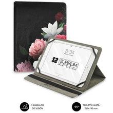 -1-Funda Subblim Trendy Case Rosas para Tablet de 11