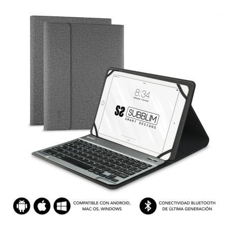 --Funda con Teclado Subblim Keytab Pro Bluetooth para Tablets de 10.1