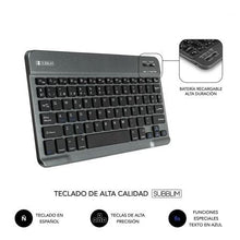-4-Funda con Teclado Subblim Keytab Pro Bluetooth para Tablets de 10.1