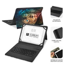 -1-Funda con Teclado Subblim Keytab Pro Bluetooth para Tablets de 9